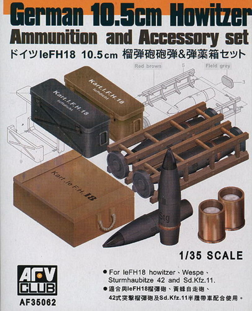 german leFH18 105mm Ammo
