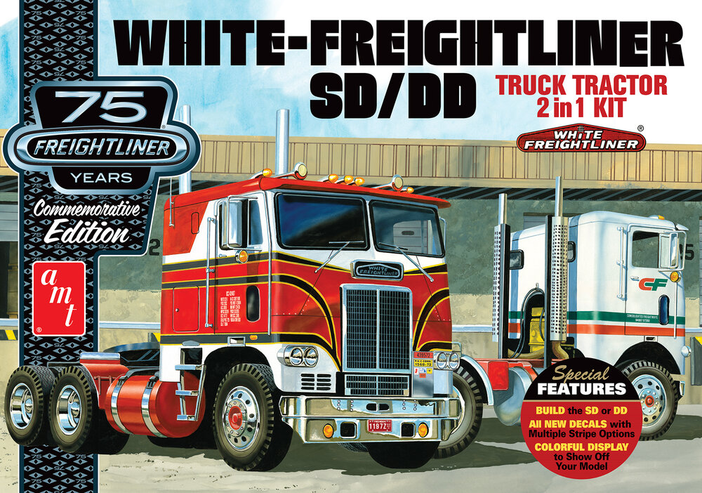 White Freightliner 2-in-1 SC/DD Cabover Tractor (75th Anniversary)