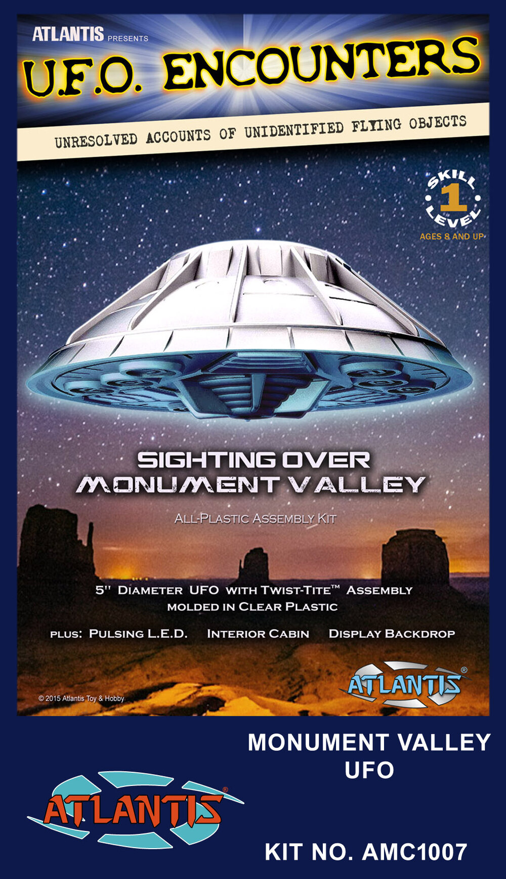 5″ Monument Valley UFO w/light (Clear Edition)