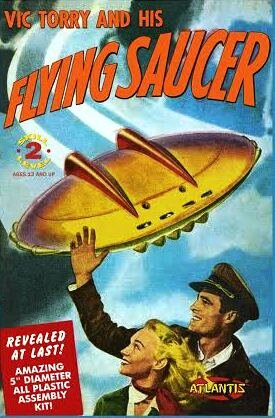 5″ Vic Torrey and his Flying Saucer w/Light