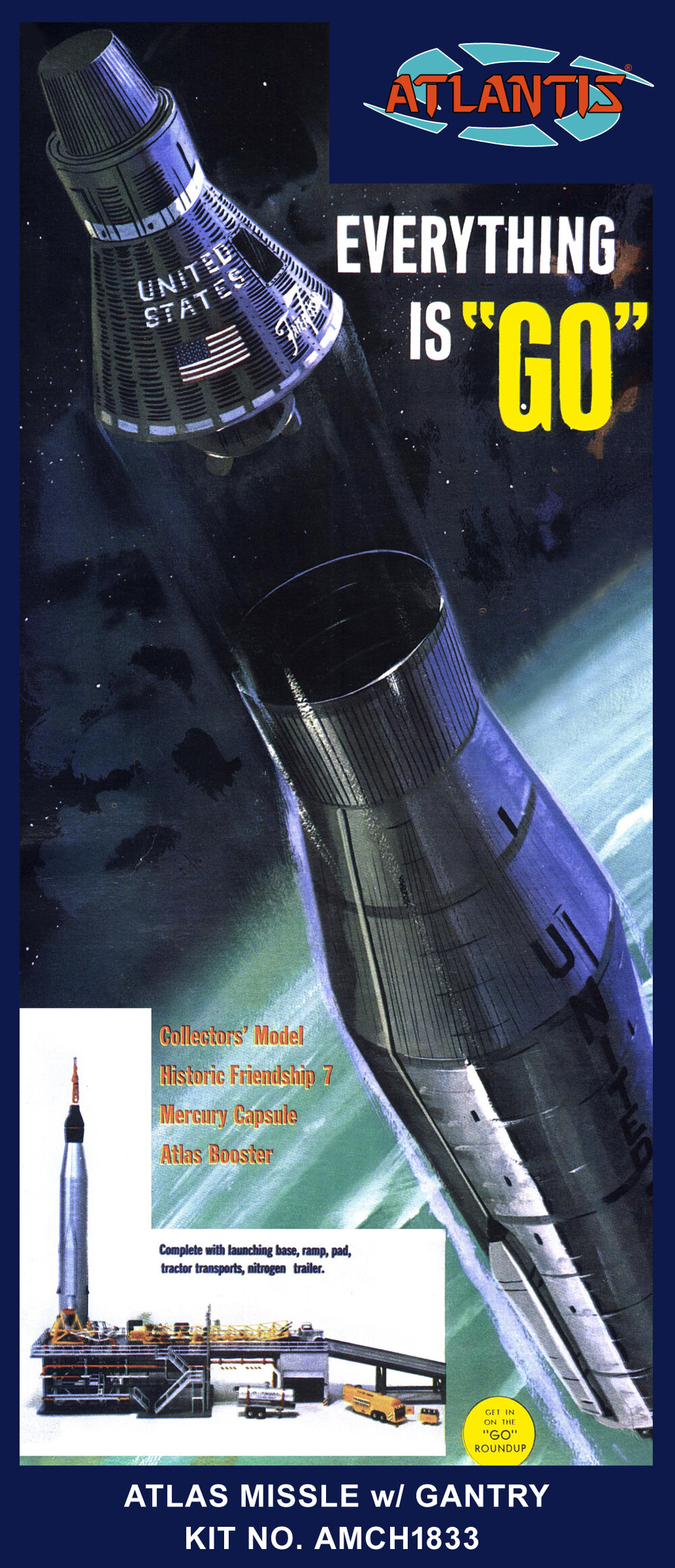 Atlas w/ Launch Pad/Mercury Capsule 50 Year Celebration!