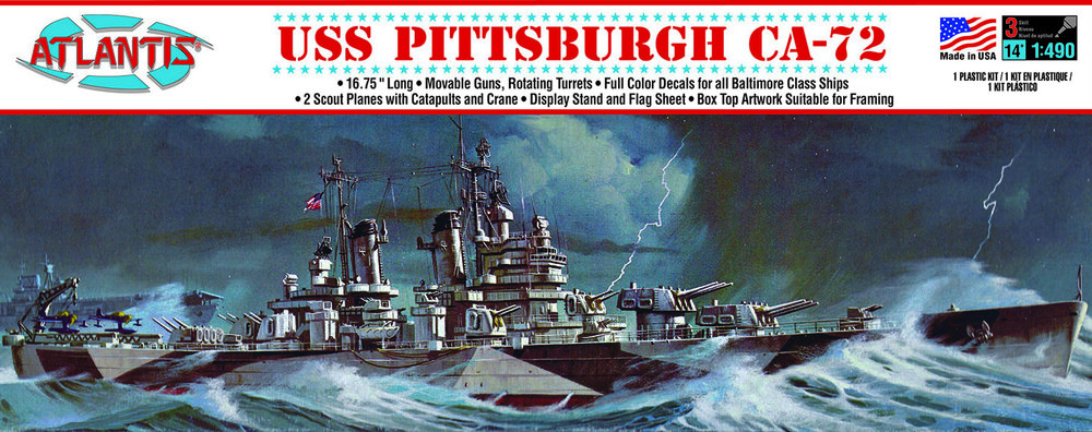 USS Pittsburgh CA-72 Heavy Cruiser