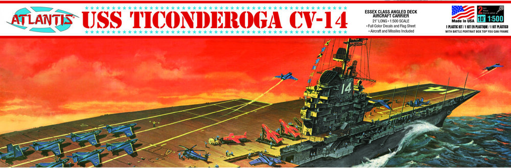 USS Ticonderoga Carrier CV14 Angled Deck Carrier