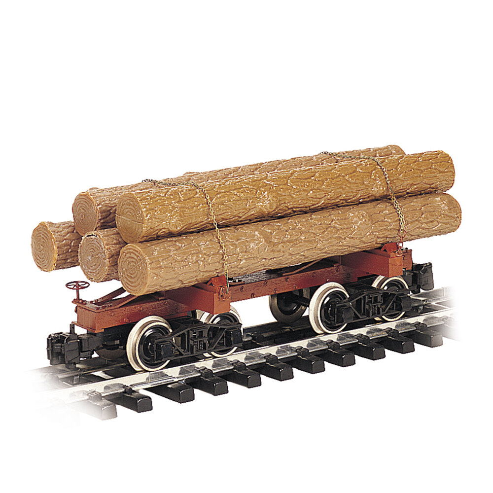 Skeleton Log Car with Logs
