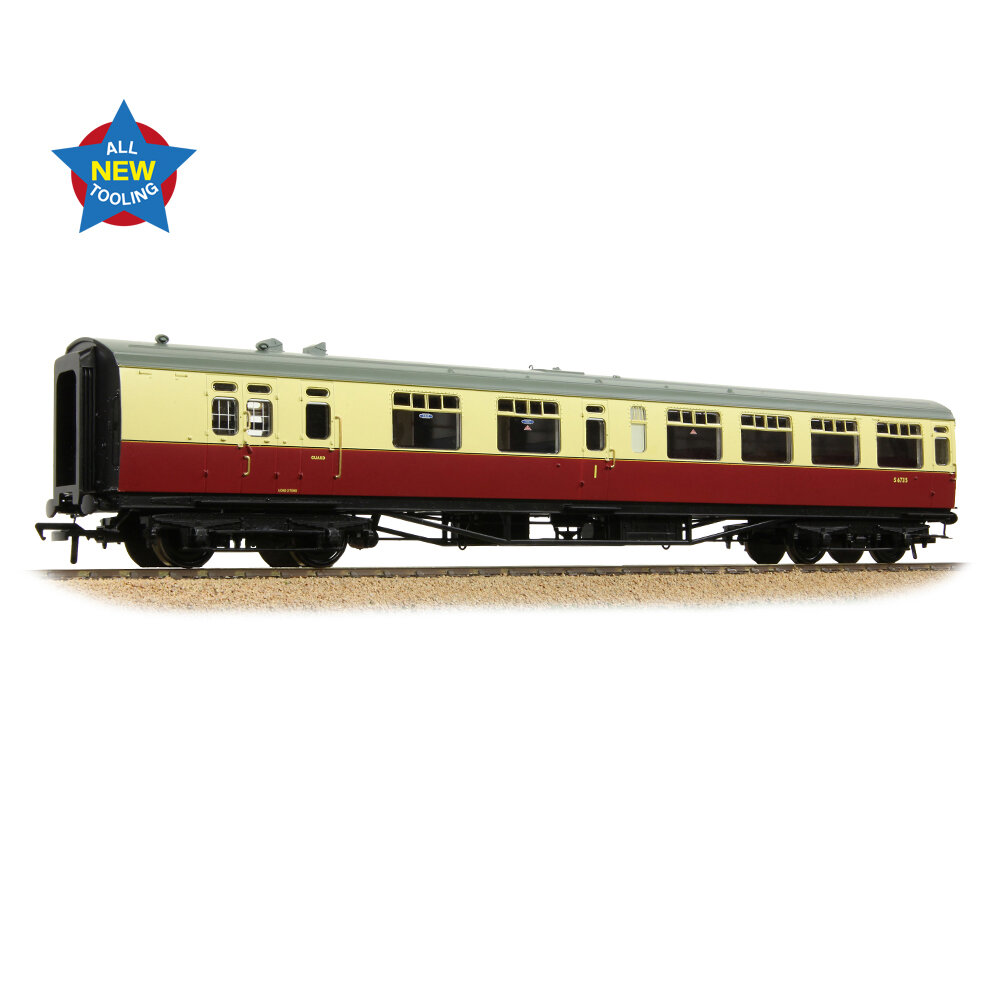 SR Bulleid Brake Composite Corridor 10″ Vents BR Crimson & Cream