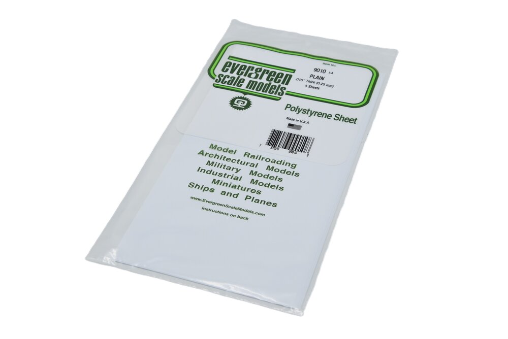 Gladde plaat 152x292 mm - Wit 0.3