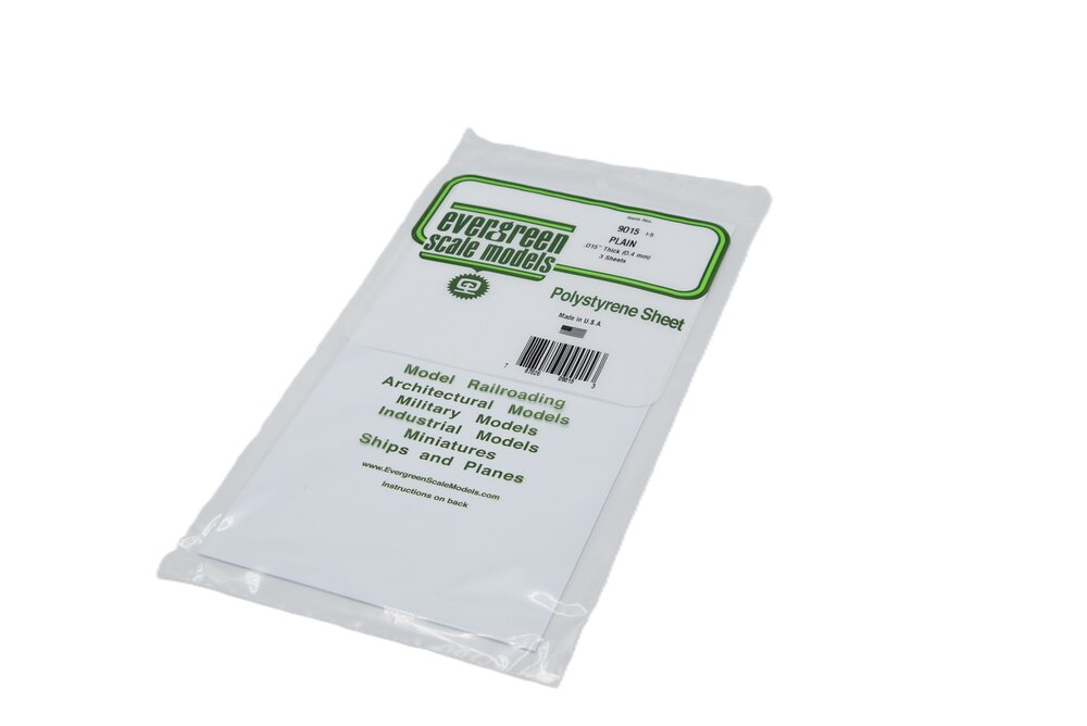 Gladde plaat 152x292 mm - Wit 0.4