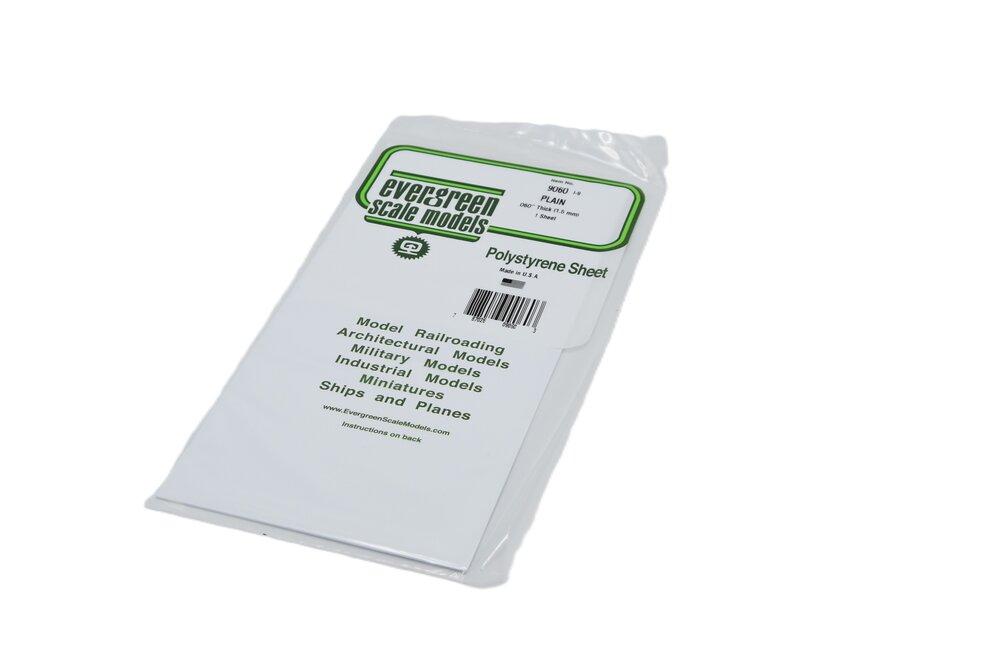 Gladde plaat 152x292 mm - Wit 1.5
