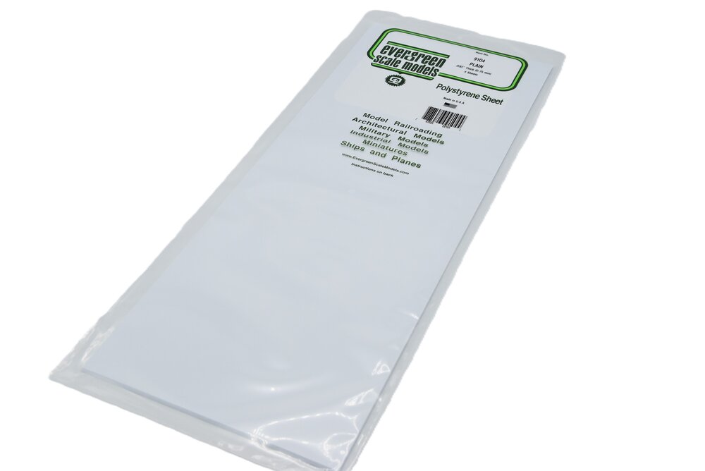 Gladde plaat 20x53cm - 0,30 wit (4)