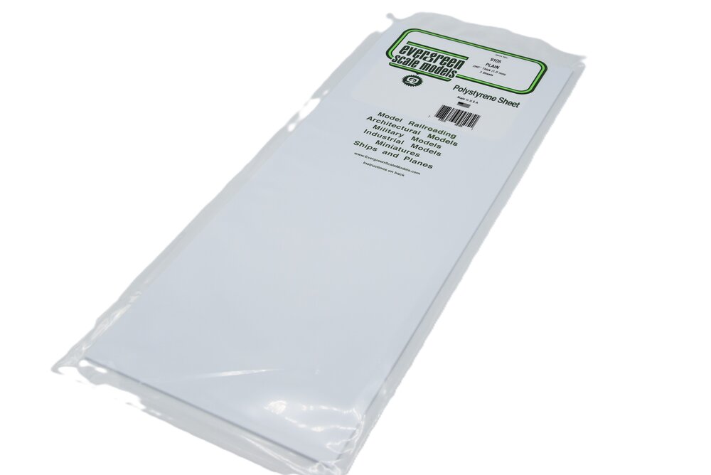 Gladde plaat 20x53cm - 0,40 wit (3)