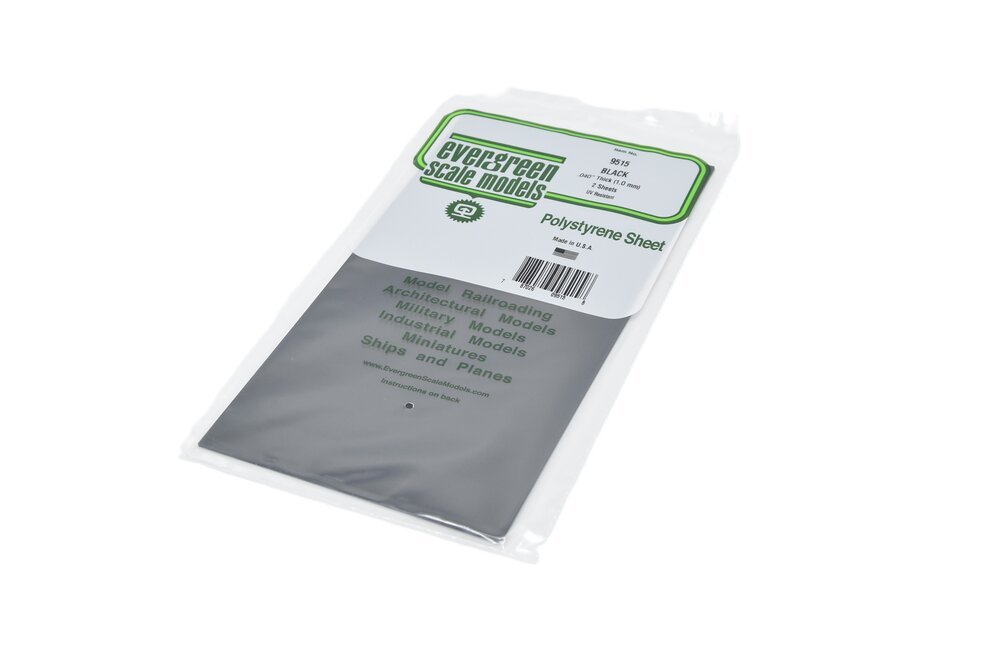 Gladde plaat, zwart 152x292 mm -plaat (2)