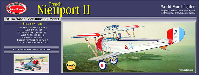 Nieuport II - Laser Cut