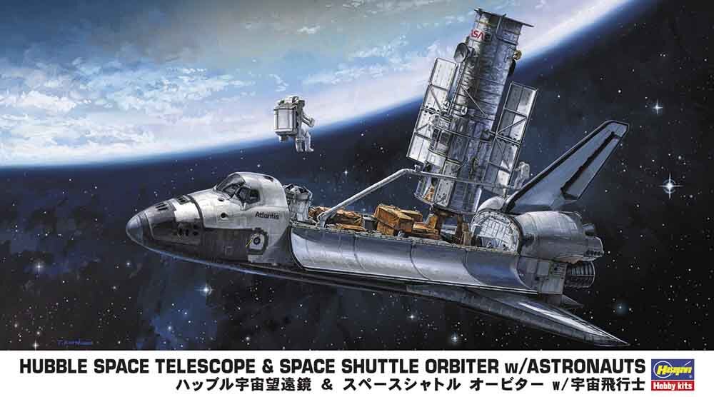 1/200 Hubble Space Teleskop miSpace Shuttle und Astronauten.