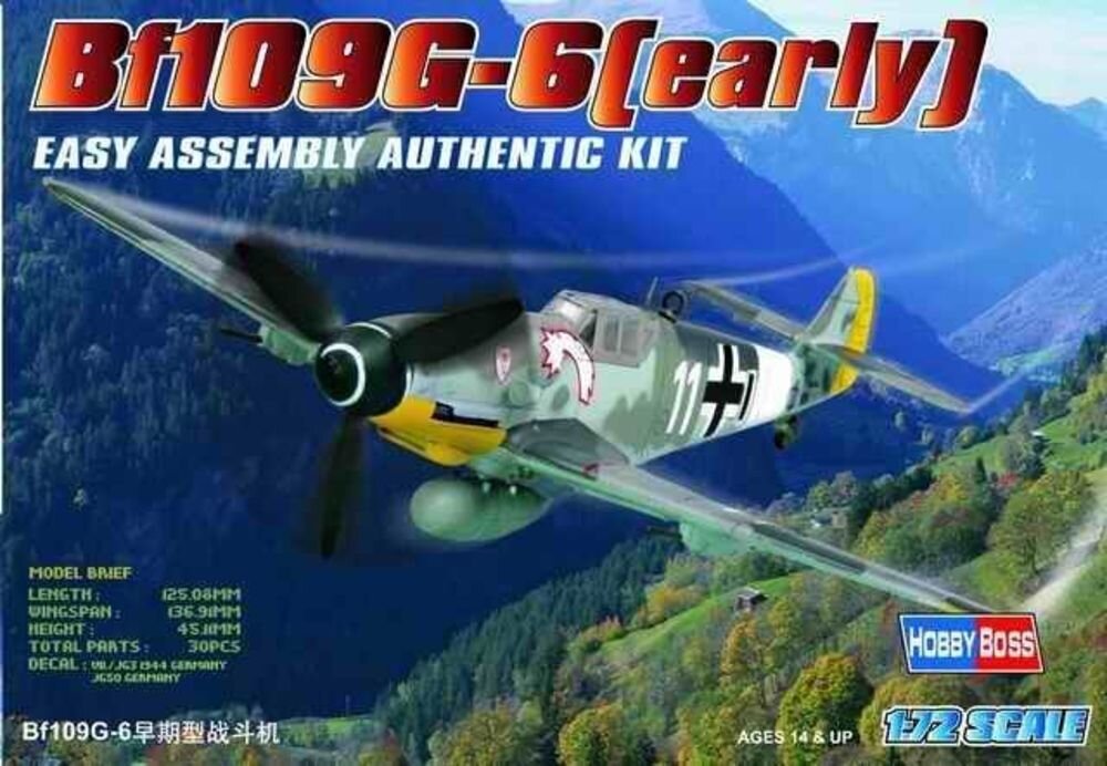 BF109 G-6 EARLY 1:72