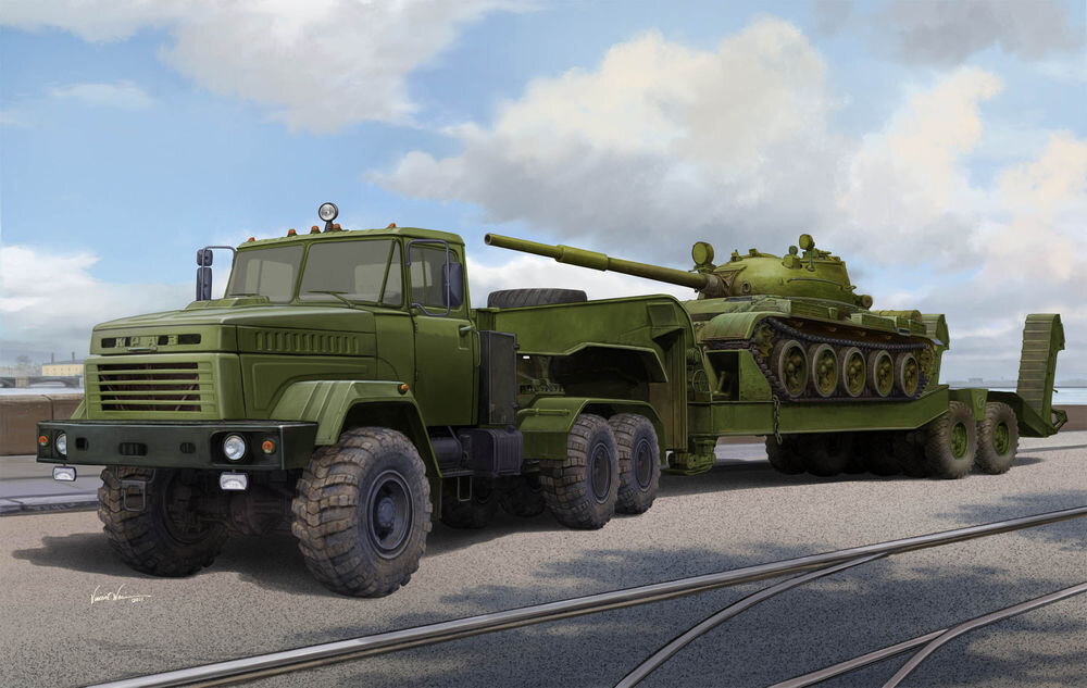 Ukraine KrAZ-6446 Tractor with MAZ/ChMZAP-5247G semitrailer