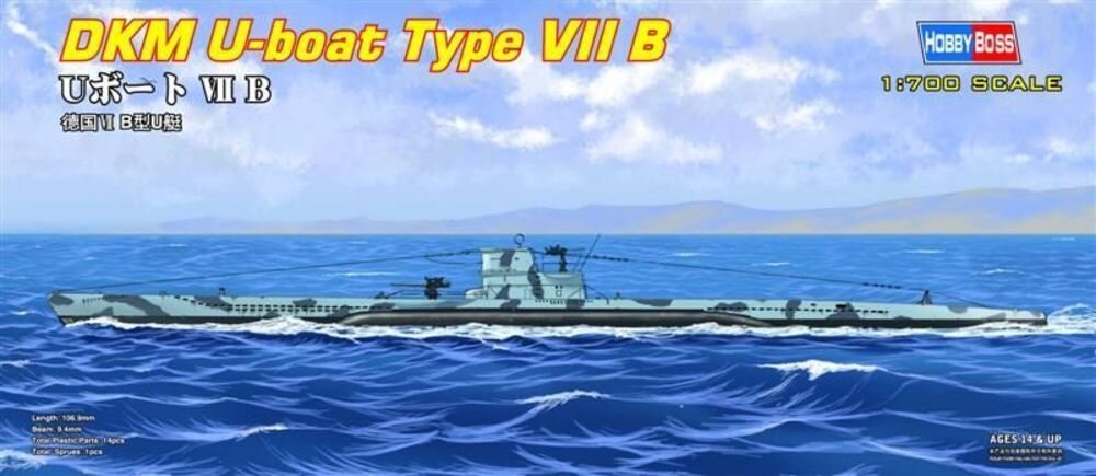 DKM NAVY TYPE VII B 1:700