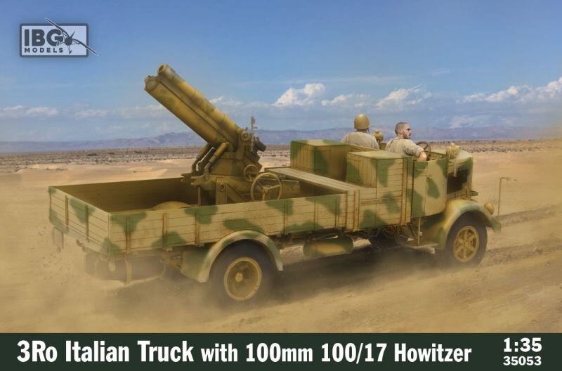 3Ro Italian Truck w/ 100/17 100mm Howitzer