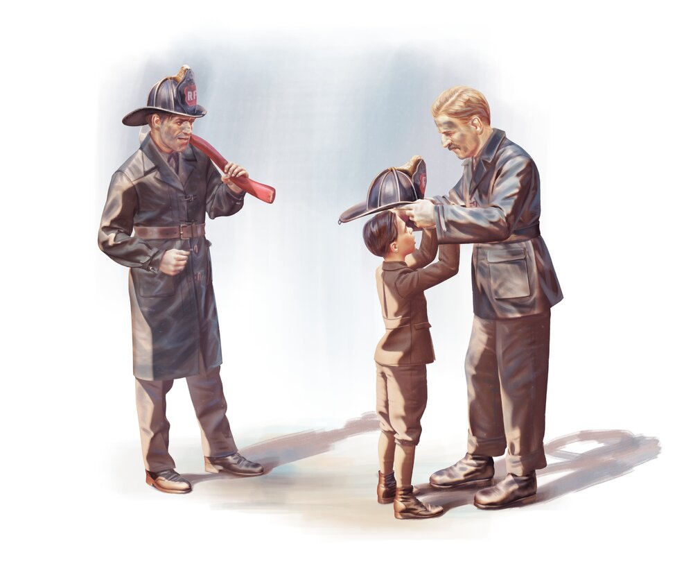American Firemen (1910s) (3 figures)