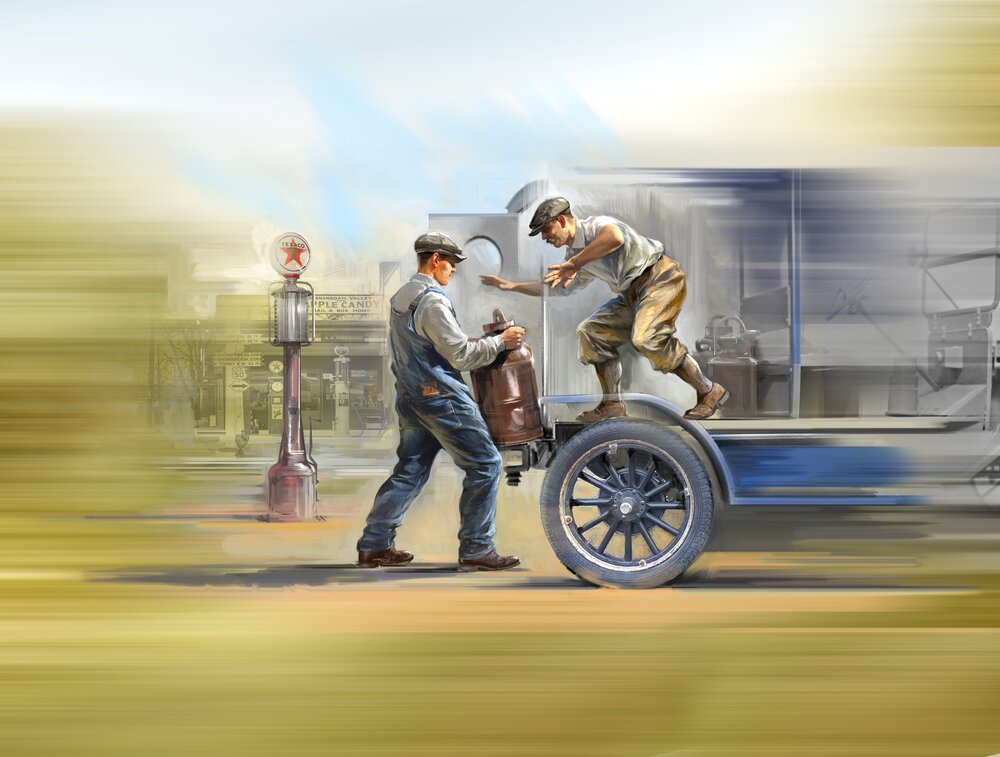 American Gasoline Loaders (1910s) (2 figures)