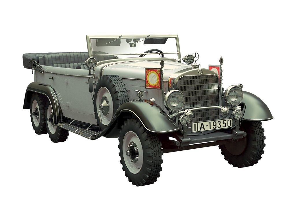 G4 (1935 production), WWII German Staff Car, snap fit/no glue