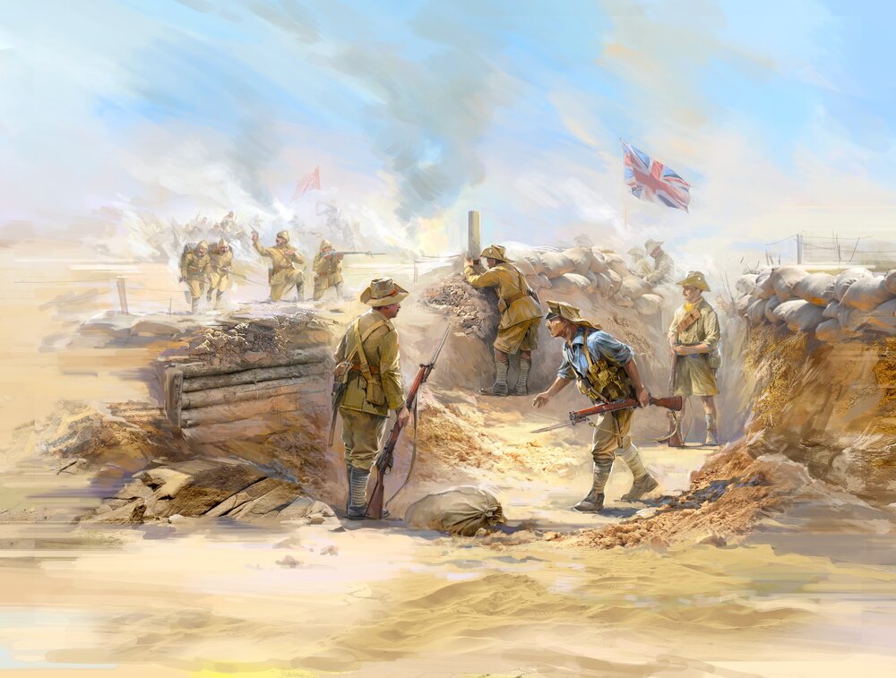 Gallipoli (1915) (ANZAC Infantry (4 figures), Turkish Infantry (4 figures))