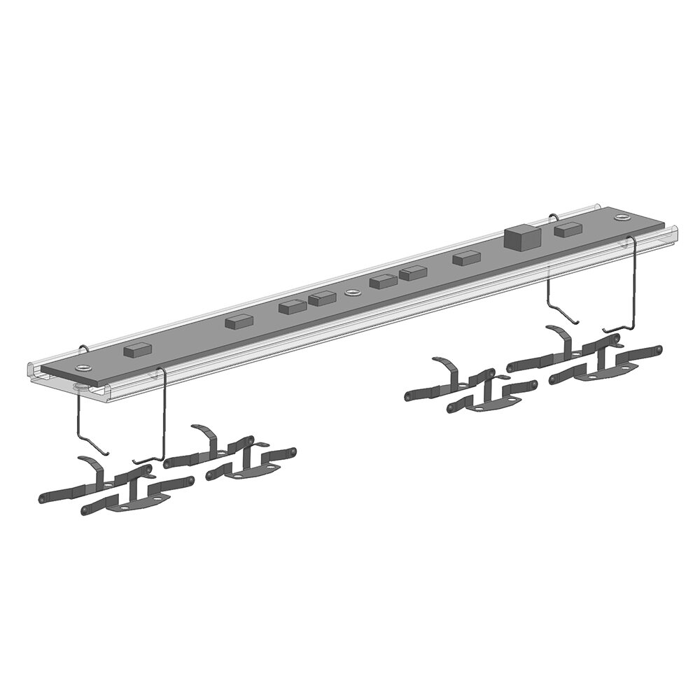 Yellow LED interior lighting for bogie coaches