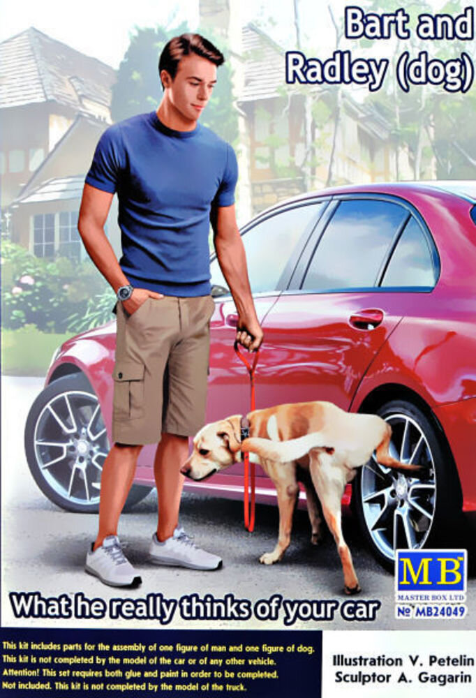 ″Bart and Radley (dog). What he really thinks of your car″.
