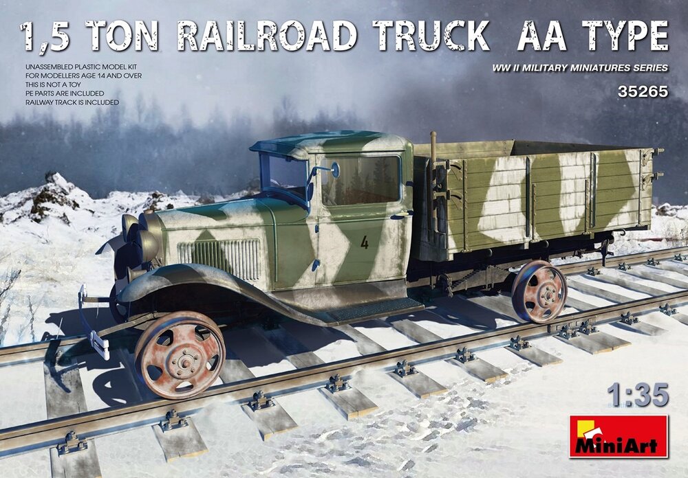 1,5 Ton Railroad Truck AA Type 1/35