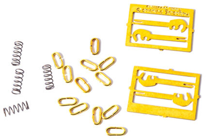 3 Link Couplings Etched hook Springs
