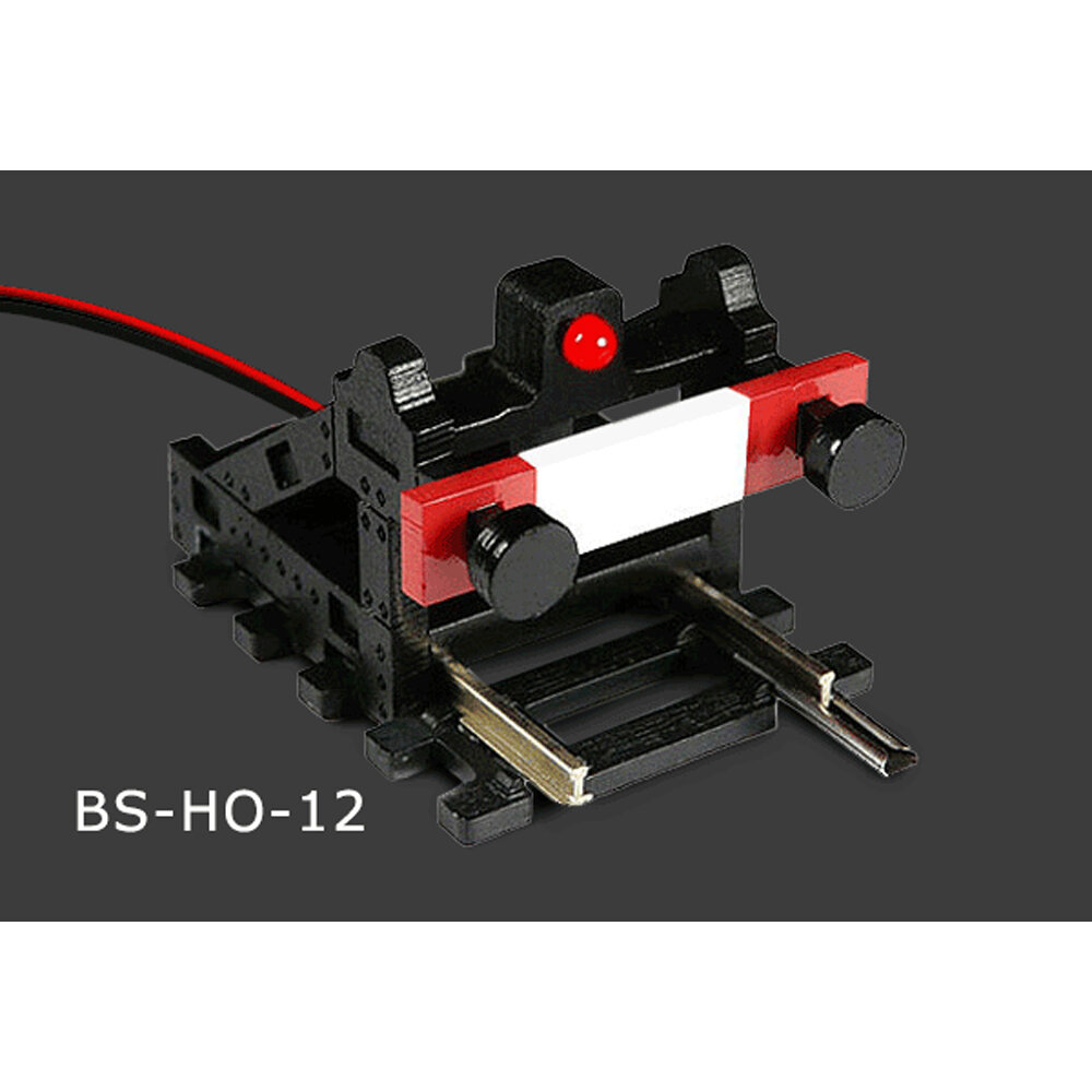 HO/OO Scale Buffer Stop w/Flashing Light (wired)