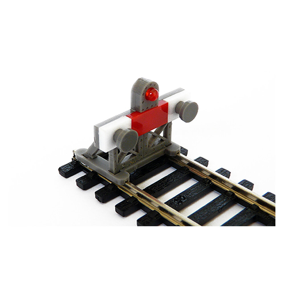 2 X OO 1:76 Scale Laser-Cut Buffer Stop Kit w/Light