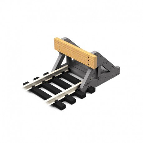 1:32 Scale Buffer Stop w/Real Wooden Plate (2 pcs)
