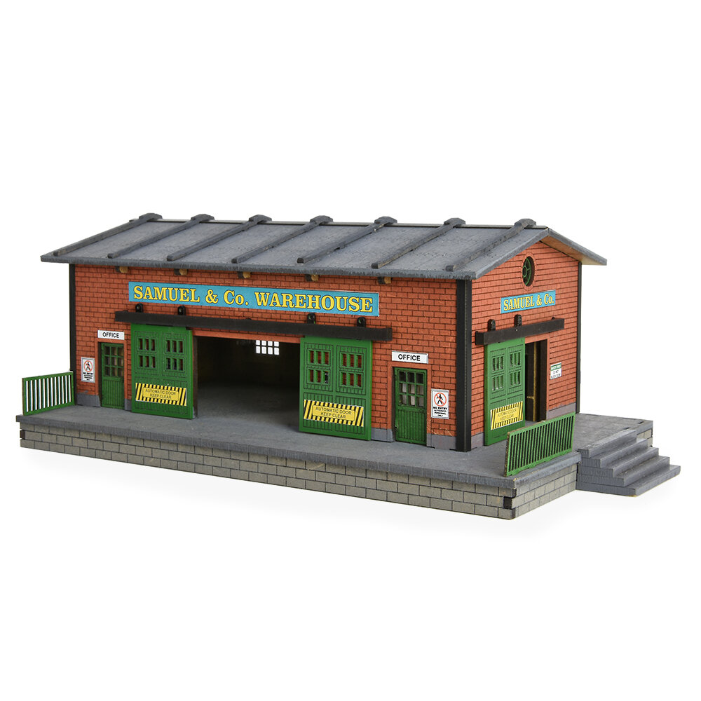 Spur H0/00 Lagerhaus mit elektr. Toren