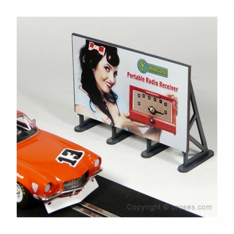 6 X Outdoor Billboards w/Advertisement Decals (Laser-cut Kit)