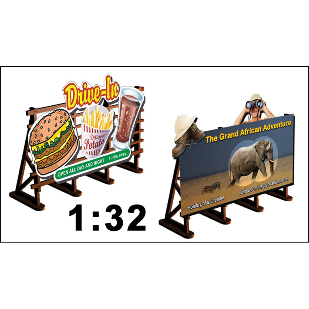 2 X Billboards No: 4 Drive-In + Safari
