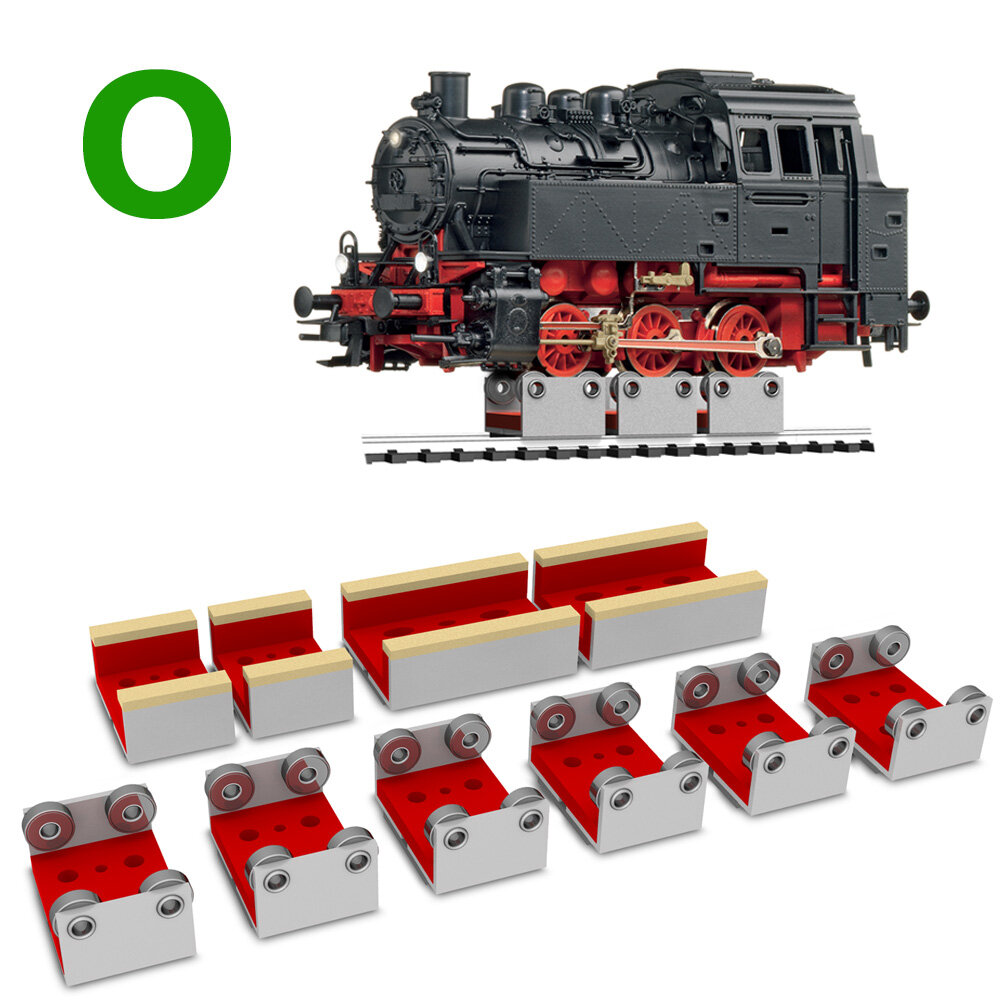6 X Rollers & Drive Wheel Cleaners O SCALE/16MM SCALE