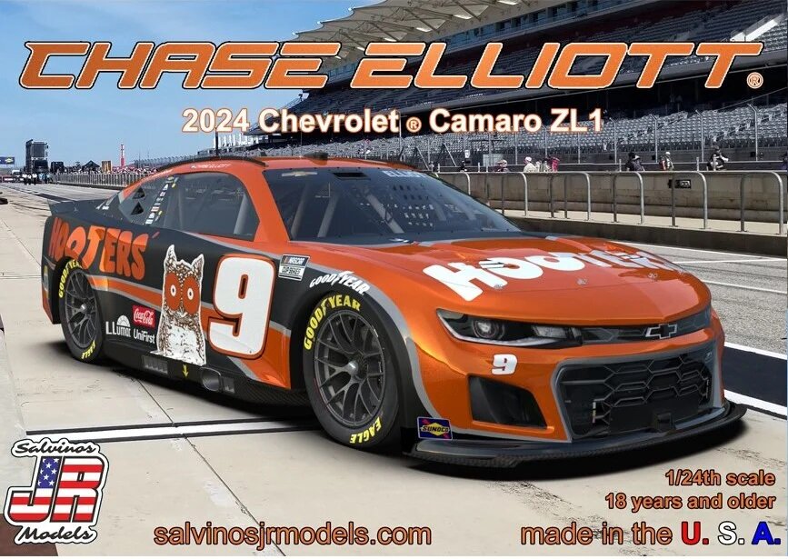 Hendrick Motorsports Chase Elliott 2024 Camaro ″Hooters Race Winner″ New