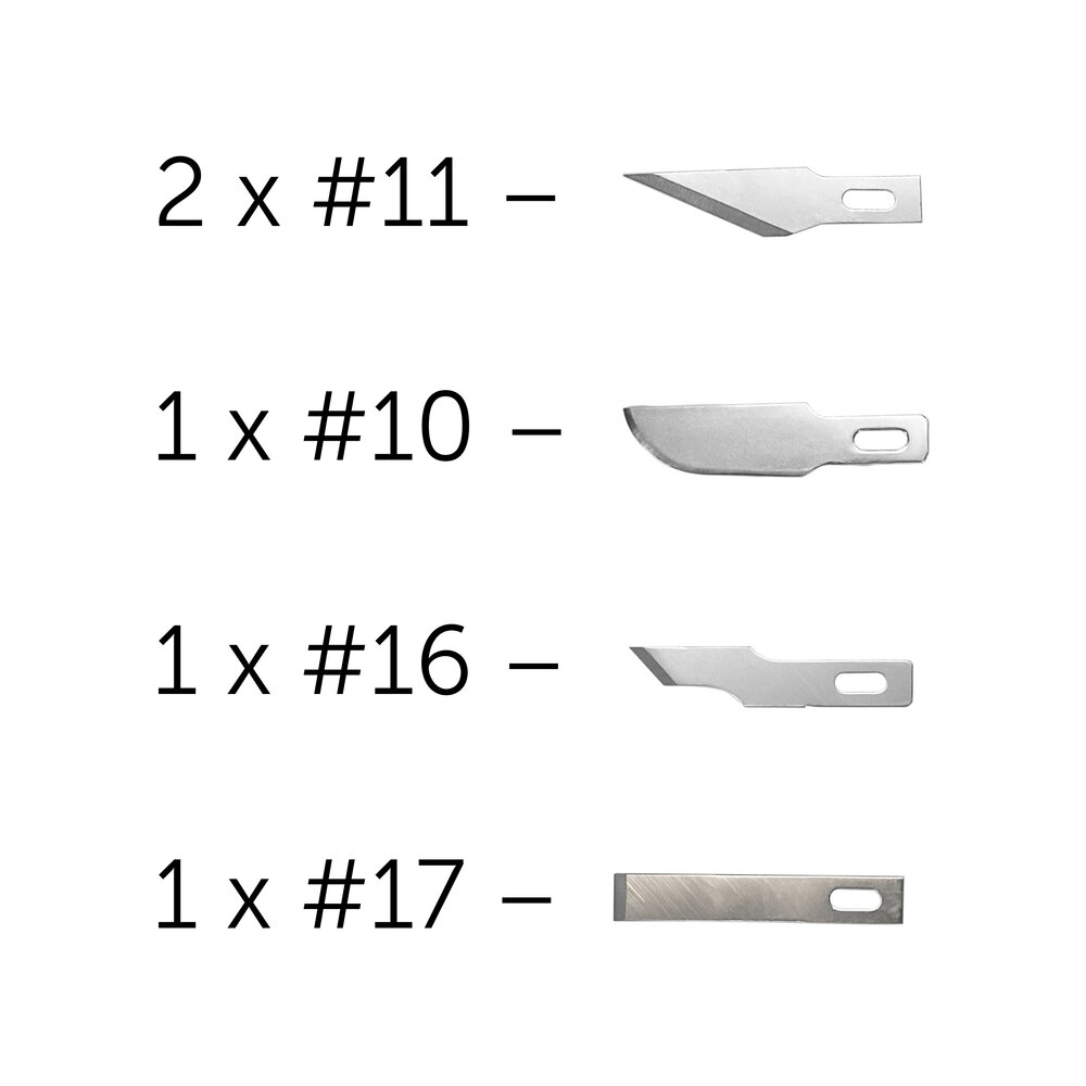 5 ass. Blades for no.1 Handle