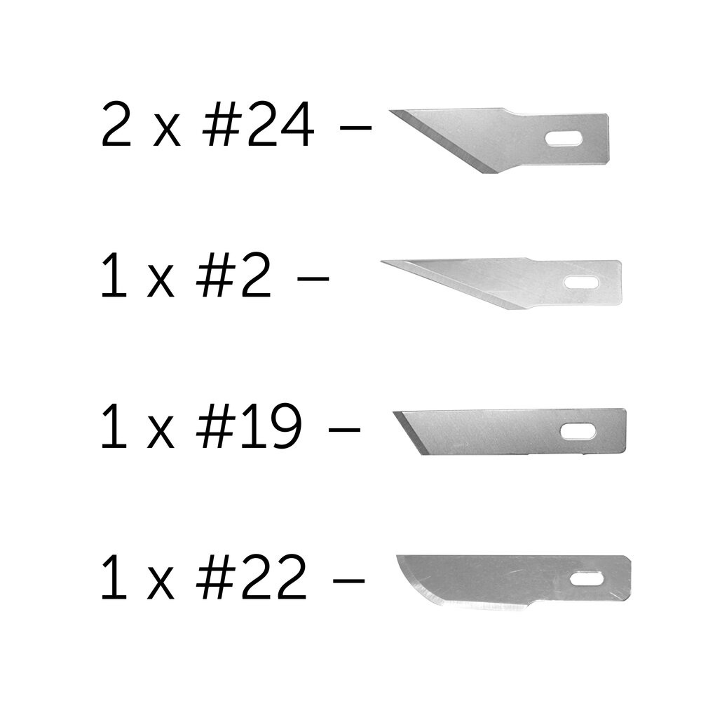 5 ass. Blades for no.2 Handle