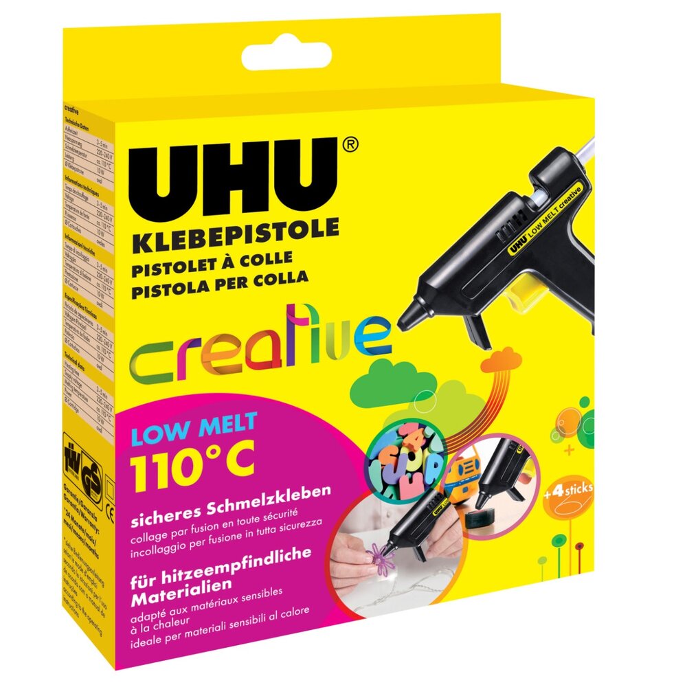 UHU Klebepistole Low Melt 110°CPistole + 4 Patr.