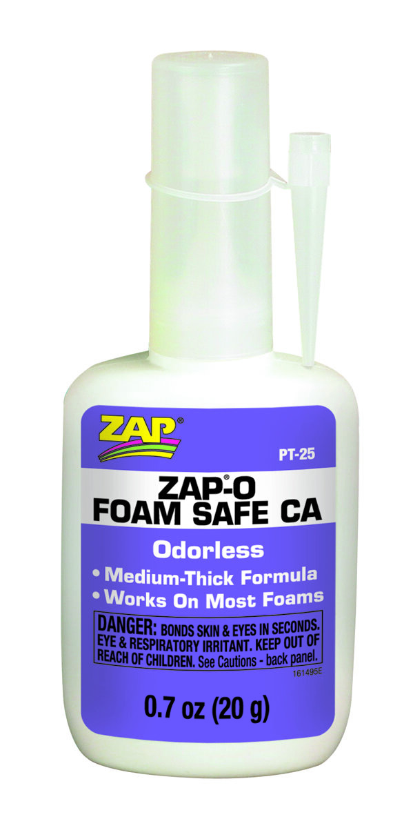 20 gram (0.7 ounces) Zap-O Foam Safe CA