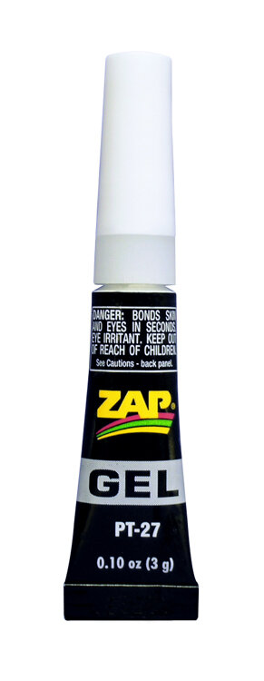 3 gram (.1 ounces) Zap Gel CA NEW no drip-suck back tube(12)