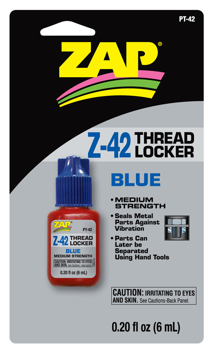 0.20 fl oz. (6 ml.) Z-42 Thread Locker (blue), carded(6)